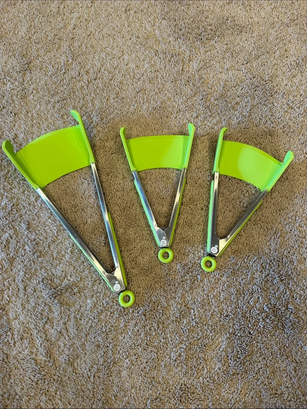 Set of Three 2-in-1 Spatula and Tongs
